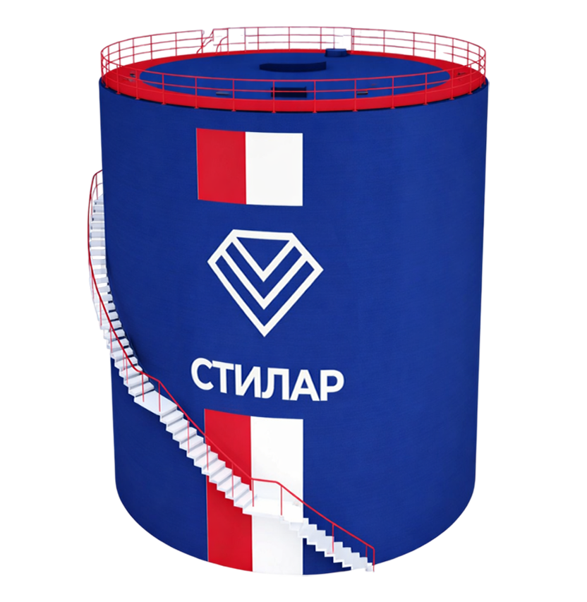 Цельносварной резервуар РВС для сточных вод 100 м³ от завода-производителя